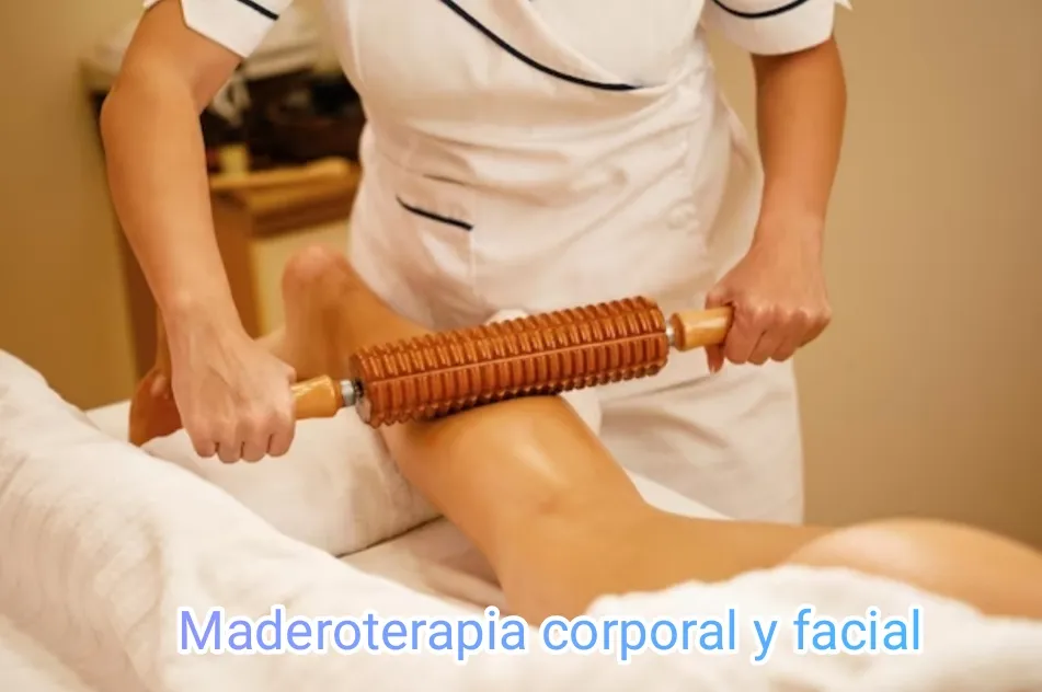 Maderoterapia corporal con instrumentos de madera