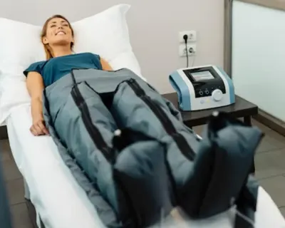 Tratamiento de presoterapia en Aqua Perruquers, Sant Feliu