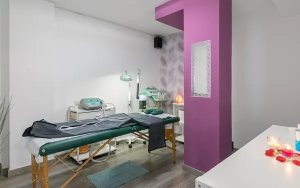 Zona de peluquería del salón Aqua